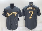 Nike Chicago White Sox #7 Tim Anderson Grey 2022 All Star Jerseys