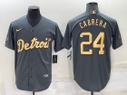 Nike Detroit Tigers #24 Miguel Cabrera Grey 2022 All Star Jerseys