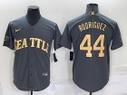 Nike Seattle Mariners #44 Julio Rodriguez Grey 2022 All Star Jerseys