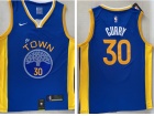 Nike Golden State Warriors #30 Stephen Curry Blue The Town 2022-23 Season Jersey