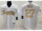 Nike Atlanta Braves #27 Austin Riley White 2022 All Star Jerseys