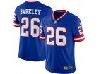 New York Giants #26 Saquon Barkley Blue New Style Vapor Limited Jersey