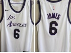 Nike Los Angeles Lakers #6 Lebron James White  22-23 Season Jersey