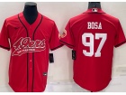 San Francisco 49ers #97 Nick Bosa Red Baseball Jersey