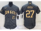 Nike Los Angeles Angels #27 Mike Trout Grey 2022 All Star Flexbase Jersey