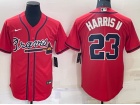 Nike Atlanta Braves #23 Michael Harris II Red Cool Base Jersey