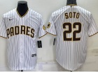 Nike San Diego Padres #22 Juan Soto White Cool Base Jersey