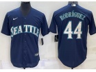 Nike Seattle Mariners #44 Julio Rodriguez Blue Cool Base Jersey