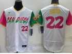 Nike San Diego Padres #22 Juan Soto White City Flexbase Jersey