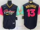 Nike San Diego Padres #13 Manny Machado Black City Cool Base Jersey