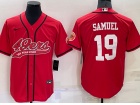 San Francisco 49ers #19 Deebo Samuel Red Baseball Jersey