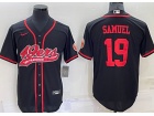 San Francisco 49ers #19 Deebo Samuel Black Baseball Jersey