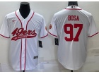 San Francisco 49ers #97 Nick Bosa White Baseball Jersey