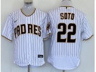 Nike San Diego Padres #22 Juan Soto White Flexbase Jersey