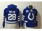 Indianapolis Colts #28 Jonathan Taylor Blue Hoodies