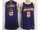 Nike Los Angeles Lakers #6 Lebron James Purple July 4th Jersey