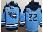 Tennessee Titans #22 Derrick Henry Baby Blue Hoodies