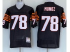 Cincinnati Bengals #78 Anthony Munoz Black Throwback Jersey