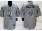 Dallas Cowboys #4 Dak Prescott Grey Atmosphere Jersey