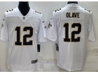 New Orleans Saints #12 Chris Olave White Limited Jersey