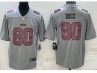 San Francisco 49ers #80 Jerry Rice Grey Atmosphere Jersey