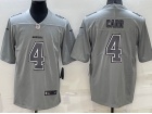 Las Vegas Raiders #4 Derek Carr Grey Atmosphere Jersey