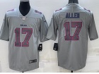 Buffalo Bills #17 Josh Allen Grey Atmosphere Jersey