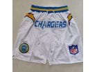 Los Angeles Chargers White Just Don Shorts