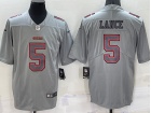 San Francisco 49ers #5 Trey Lance Grey Atmosphere Jersey