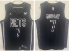 Jordan Brooklyn Nets #7 Kevin Durant Black 22-23 Jersey