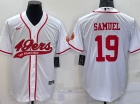 San Francisco 49ers #19 Deebo Samuel White Baseball Jersey