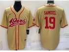 San Francisco 49ers #19 Deebo Samuel Yellow Baseball Jersey