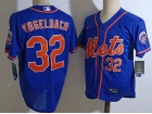 Nike New York Mets #32 Daniel Vogelbach Blue Flexbase Jersey