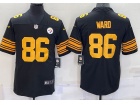 Pittsburgh Steelers #86 Hines Ward Black Color Rush Limited Jersey