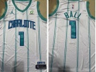 Jordan Charlotte Hornets #1 Lamelo Ball White Jersey