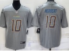 Los Angeles Chargers #10 Justin Herbert Grey Atmosphere Jersey