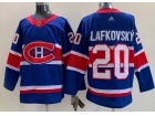 Adidas Montreal Canadiens #20 Juraj Slafkovsky  Blue Retro Jersey