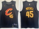 Nike Cleveland Cavaliers #45 Donovan Mitchell Black 2022-23 Jersey