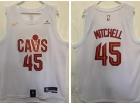 Nike Cleveland Cavaliers #45 Donovan Mitchell White 2022-23 Jersey