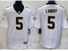 New Orleans Saints #5 Jarvis Landry White Limited Jersey