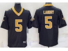 New Orleans Saints #5 Jarvis Landry Black Limited Jersey