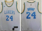 Los Angeles Lakers #24 Kobe Bryant White Throwback 22-23 Season Jersey