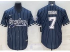 Dallas Cowboys #7 Trevon Diggs Blue Pinstrip Cool Base Jersey