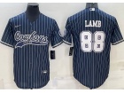 Dallas Cowboys #88 CeeDee Lamb Blue Pinstrip Cool Base Jersey