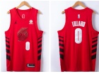 Portland Trail Blazers #0 Damian Lillard Red 22-23 Season Jersey