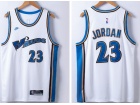 Nike Washington Wizards  #23 Michael Jordan White Throwback Jersey