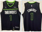 Minnesota Timberwolves #1 Anthony Edwards Black 2022-23 Season Jersey