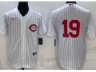 Nike Cincinnati Reds #19 Joey Votto White Field Of Cream Jersey