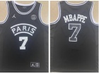 #7 Mbappe Big Paris Black Jersey