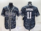 Dallas Cowboys #11 Micah Parsons Camo Baseball Jersey